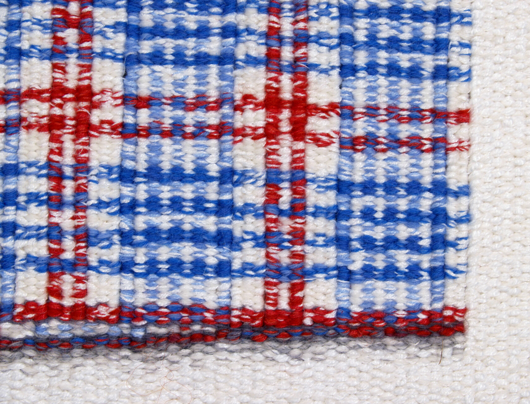 Lawrence Blue Red Check detail
